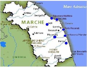 cartina Marche